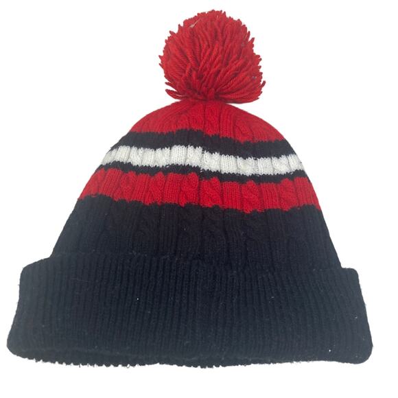 Los Angeles Angels Beanie Pom Pom Hat Mens One Size Red Knit - Picture 7 of 8